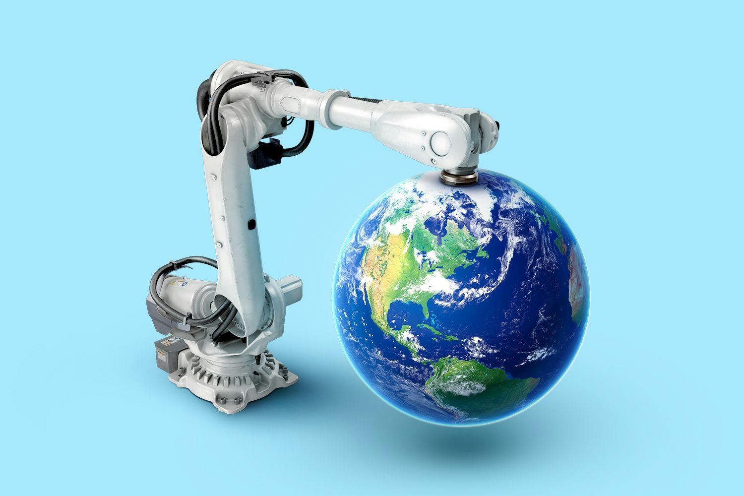 Robotic arm and Earth