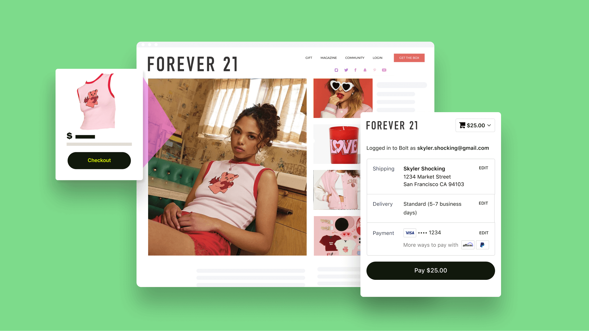 Forever 21 online shopping
