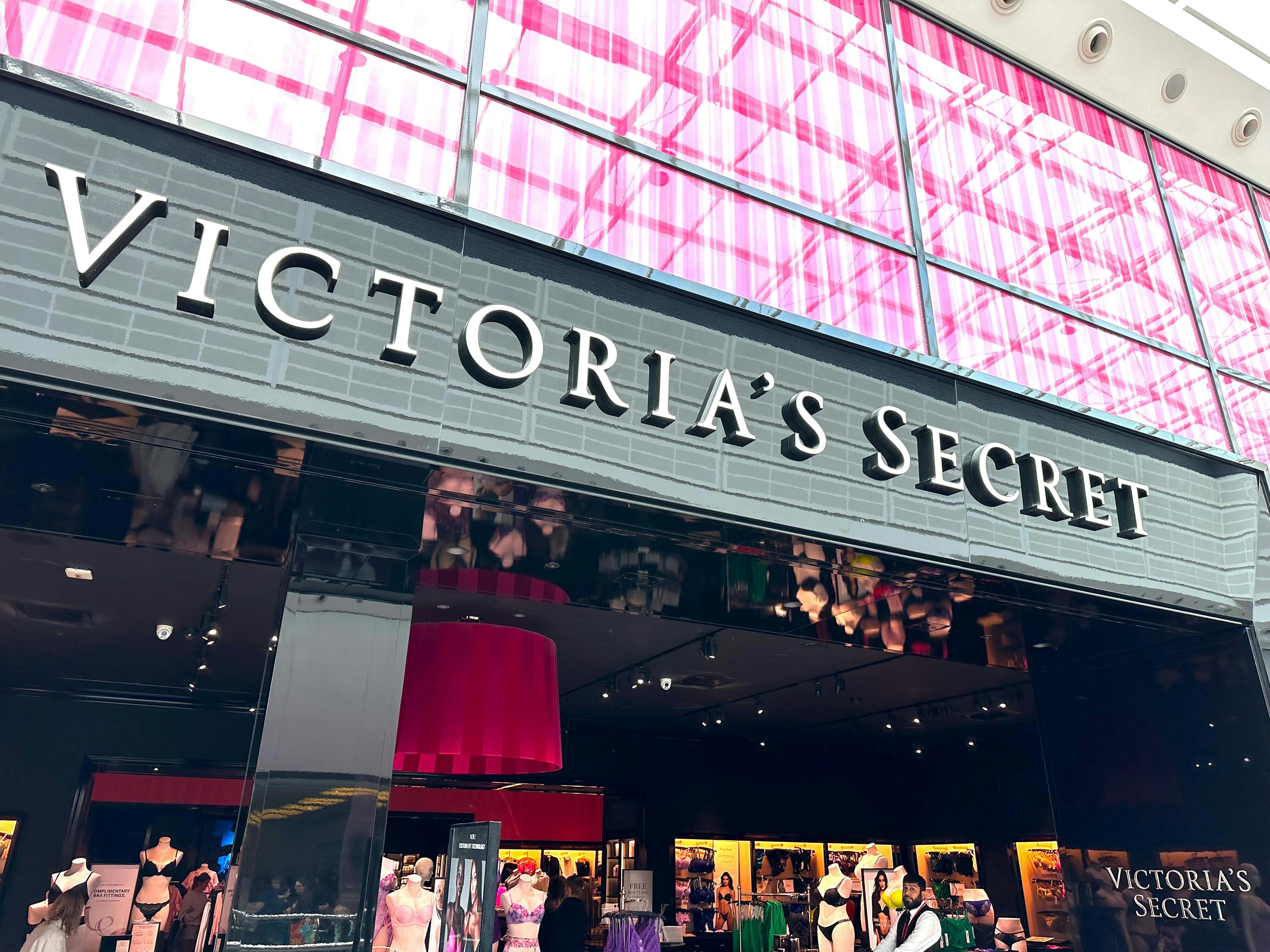 Victoria's Secret external shop signage
